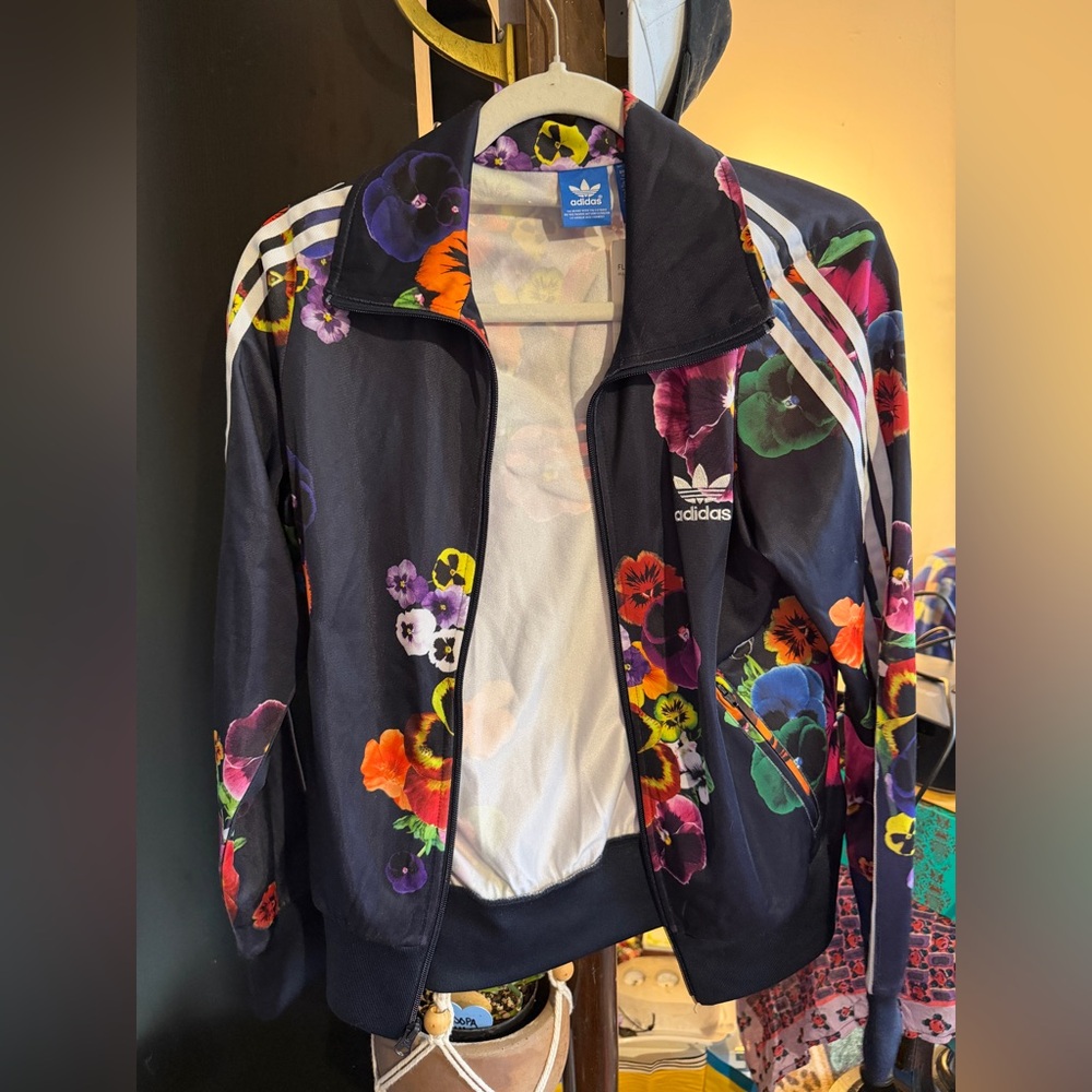 Adidas Women's Multicolor Floral Zip Up | NWT